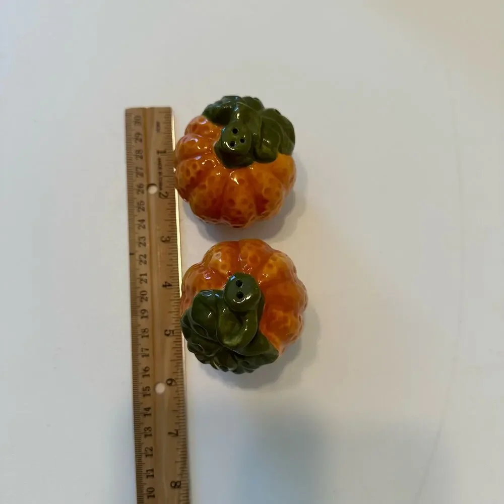 Pumpkin Salt and Pepper Shaker Set Fall Decor